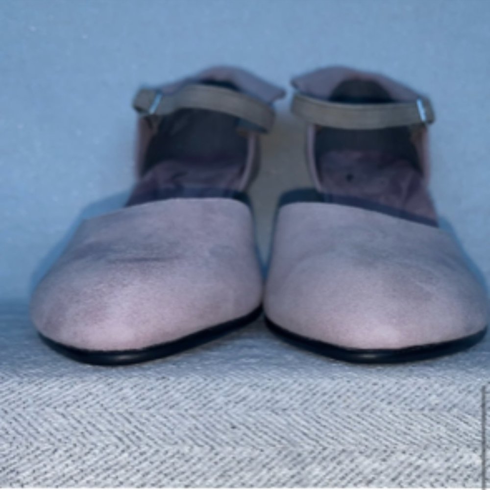 NWT Aerosoles “Tape Deck” suede 9 new in box lilac grey - Picture 5 of 11